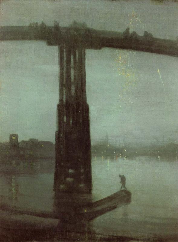 James Mcneill Whistler Nocturne in blatte and gold